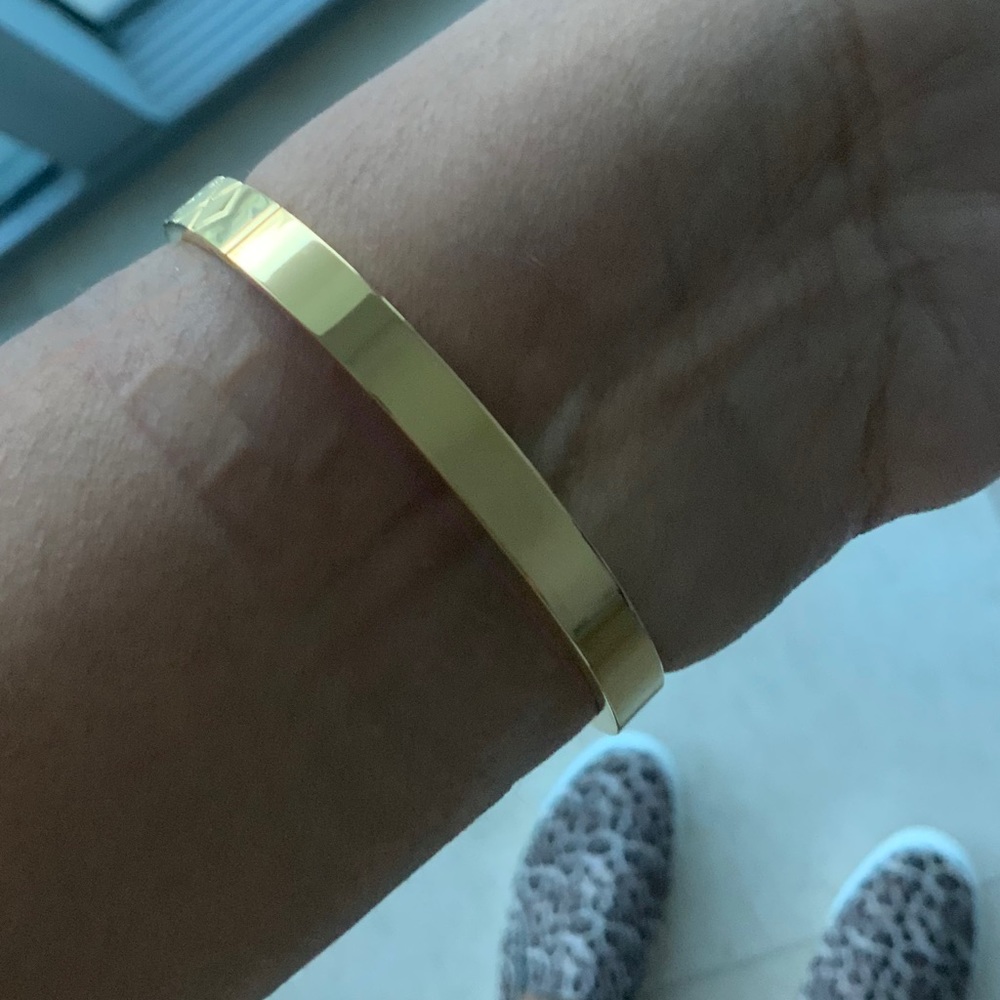 Gold Tone Bangle Bracelet - Picture 3 of 4